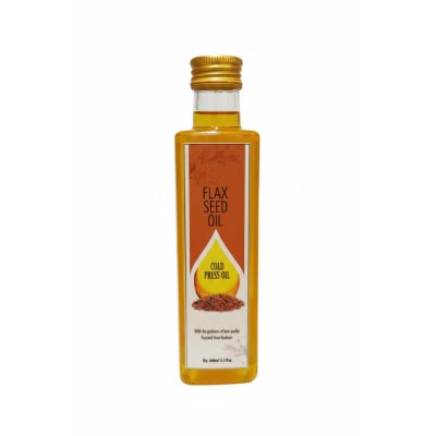 Cold Press Flax Seed Oil, 100 ML Or 3.3 fl.Oz